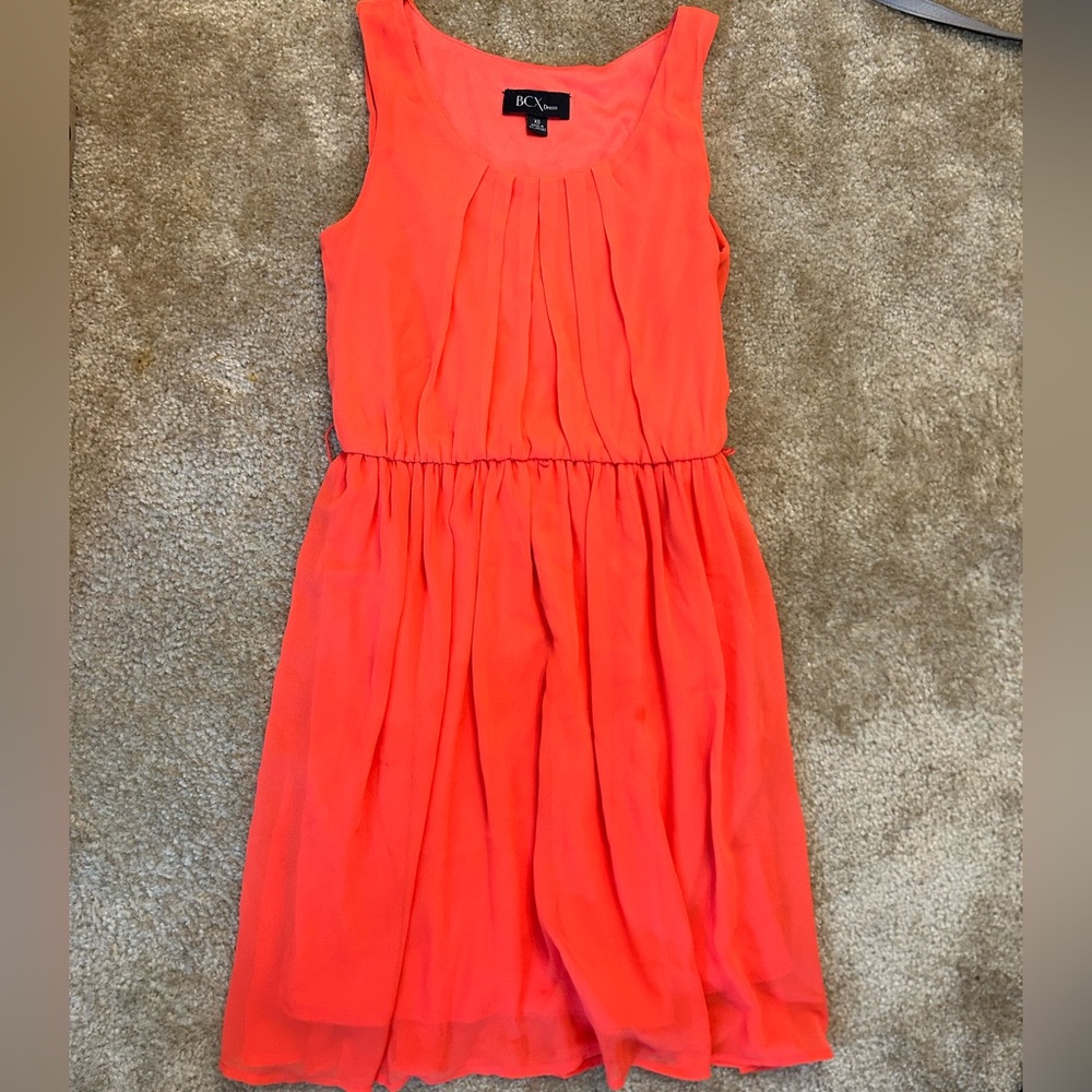 BCX Coral Flowy Dress